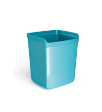Bicchiere portapenne Mydesk - 8,7x7,4x10 cm -  turchese - Arda