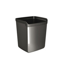 Bicchiere portapenne Mydesk - 8,7 x 7,4 x 10 cm - nero - Arda