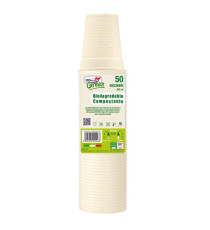 Bicchieri biodegradabili - Mater-Bi - 200 ml - avorio - Dopla - conf. 50 pezzi Bicchieri biodegradabili - Mater-Bi - 200 ml - avorio - Dopla - conf. 50 pezzi