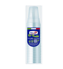 Bicchieri Diamant - riutilizzabili - polistirene - 250 ml - Dopla - conf. 25 pezzi