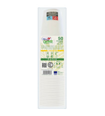 Bicchieri in carta - 100 ml - con marcatura S.U.P - Dopla - conf. 50 pezzi