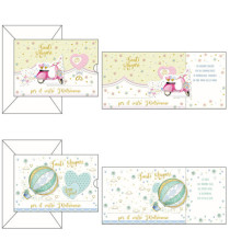 Biglietto auguri Matrimonio - 4 soggetti assortiti - Kartos