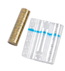 Blister portamonete - 10 cent - fascia blu - Iternet - sacchetto da 100 blister