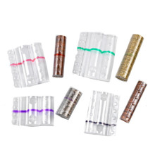 Blister portamonete - 2 cent - fascia grigia - Iternet - sacchetto da 100 blister