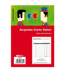 Blocco acquisto valori bollati - 50/50 fogli autoricalcanti - 23 x 15cm - Edipro Blocco acquisto valori bollati - 50/50 fogli autoricalcanti - 23 x 15cm - Edipro