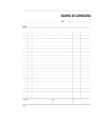 Blocco buoni consegna - 148 x 215 mm - 100 fg - DU164420000 - Data Ufficio
