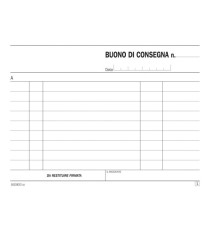 Blocco buoni di consegna - 33/33/33 copie autoric. - 11,5 x 16,5 cm - DU161583300 - Data Ufficio