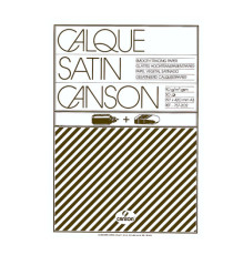 Blocco carta lucida satinata per disegno manuale - A3 - 50 fogli - 90gr - Canson