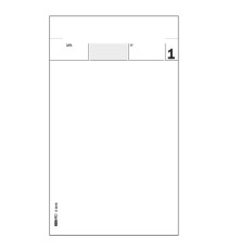 Blocco comande - 25/25/25 fogli autoricalcanti - 17 x 9,9cm - Edipro