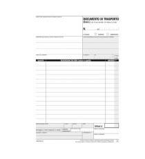 Blocco DDT - 50/50 copie autoric. - 21,5 x 14,8 cm - DU1607CD200 - Data Ufficio