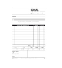 Blocco fatture professionisti - 50/50 fogli autoricalcanti - 23 x 15cm - Edipro