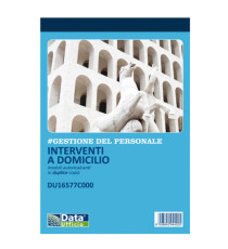 Blocco interventi a domicilio del cliente - 50/50 copie autoric. - 21,5 x 14,8 cm - DU16577C000 - Data Ufficio