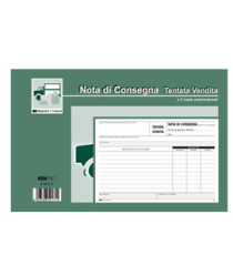Blocco nota consegna tentata vendita - 50/50 fogli autoricalcanti - 15 x 23cm - Edipro Blocco nota consegna tentata vendita - 50/50 fogli autoricalcanti - 15 x 23cm - Edipro