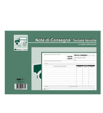 Blocco nota consegna tentata vendita - 50/50 fogli autoricalcanti - 15 x 23cm - Edipro Blocco nota consegna tentata vendita - 50/50 fogli autoricalcanti - 15 x 23cm - Edipro