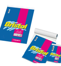 Blocco note Bristol - 5 mm - 210 x 297 mm - 50 gr - 70 fogli - Blasetti Blocco note Bristol - 5 mm - 210 x 297 mm - 50 gr - 70 fogli - Blasetti