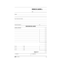 Blocco ordine di lavoro - 50 fogli 2 copie ricalcanti - 23 x 15cm - Edipro Blocco ordine di lavoro - 50 fogli 2 copie ricalcanti - 23 x 15cm - Edipro