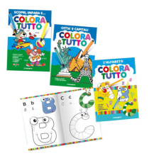 Album da colorare - alfabeto - capitali - 24 facciate - per bimbo - Blasetti - conf. 6 pezzi Album da colorare - alfabeto - capitali - 24 facciate - per bimbo - Blasetti - conf. 6 pezzi