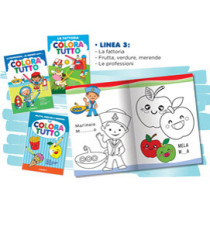 ALBUM DA COLORARE 24 FACCIATE TEMA LA FATTORIA, MERENDE E PROFESSIONI BLASETTI ALBUM DA COLORARE 24 FACCIATE TEMA LA FATTORIA, MERENDE E PROFESSIONI BLASETTI