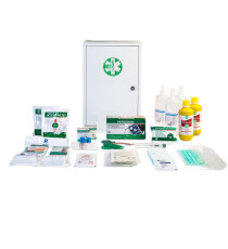 Armadietto di pronto soccorso 102/M - 46x30x14 cm - metallo - oltre 3 persone - bianco - PVS