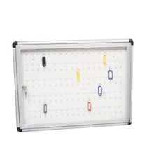 Bacheca murale portachiavi - 45 x 60 cm - 90 posti chiave - Metalplus