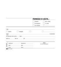 Blocco permesso uscita - 9,9 x 17cm - 50/50 fogli autoricalcanti - Edipro Blocco permesso uscita - 9,9 x 17cm - 50/50 fogli autoricalcanti - Edipro