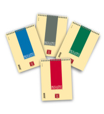 Blocco Pignastyl spiralato - 1 rigo - A5 -  80gr - 60 fogli - Pigna Blocco Pignastyl spiralato - 1 rigo - A5 -  80gr - 60 fogli - Pigna