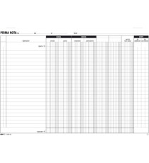 Blocco prima nota cassa/banca - 50/50 fogli autoricalcanti - 22 x 30cm - Edipro