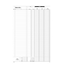 Blocco prima nota cassa/IVA - 50/50 copie autoricalcanti - 29,7 x 21,5 cm - DU1680C0000 - Data Ufficio