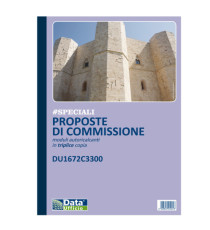 Blocco proposte commissione - 33/33/33 copie autoricopianti - 29,7 x 21,5 cm - DU1672C3300 - Data Ufficio Blocco proposte commissione - 33/33/33 copie autoricopianti - 29,7 x 21,5 cm - DU1672C3300 - Data Ufficio