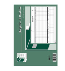 Blocco rapporto di cantiere - 50/50 fogli autoricalcanti - 21 x 30cm - Edipro