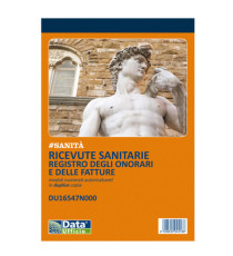 Blocco registro onorari/fatture ricevute sanitarie - 50/50 copie numerate autoricalcanti - 21,5 x 14,8 cm - DU16547N000 Blocco registro onorari/fatture ricevute sanitarie - 50/50 copie numerate autoricalcanti - 21,5 x 14,8 cm - DU16547N000