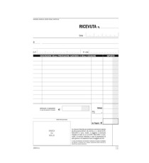 Blocco registro onorari/fatture ricevute sanitarie - 50/50 copie numerate autoricalcanti - 21,5 x 14,8 cm - DU16547N000