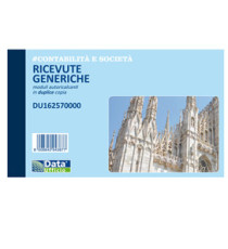 Blocco ricevute generiche - 50/50 copie autoricalcanti - 10 x 16,8 cm - DU162570000 - Data Ufficio