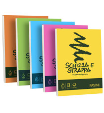 Blocco Schizza & Strappa - A5 - 150 x 210mm - 50gr - 150 fogli - Favini Blocco Schizza & Strappa - A5 - 150 x 210mm - 50gr - 150 fogli - Favini