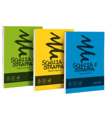 Blocco Schizza & Strappa - A6 - 105 x 148mm - 50gr - 150 fogli - Favini Blocco Schizza & Strappa - A6 - 105 x 148mm - 50gr - 150 fogli - Favini