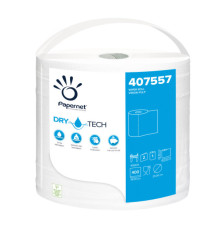Bobina asciugatutto DryTech - 2 veli - diametro 25 cm - 23,4 cm x 152 mt -  400 strappi - finitura liscia - bianco - Pap Bobina asciugatutto DryTech - 2 veli - diametro 25 cm - 23,4 cm x 152 mt -  400 strappi - finitura liscia - bianco - Pap