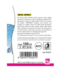 Bombola spray - 150ml - neve - DECO Bombola spray - 150ml - neve - DECO