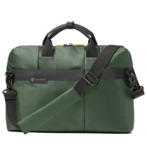 Borsa Office Bag Job slim - 43 x 33 x 10 cm - tessuto tecnico - verde - In Tempo