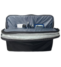 Borsa sleeve Kosmo - 3 scomparti - 41 x 31 x 5 cm - tessuto - nero - City Time