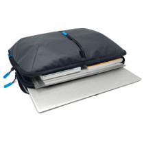 Borsa sleeve Kosmo - 3 scomparti - 41 x 31 x 5 cm - tessuto - nero - City Time