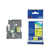 Brother - Nastro -  Nero/Giallo - TZE621 - 9mm x 8mt