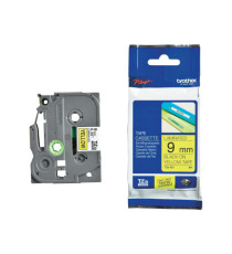 Brother - Nastro -  Nero/Giallo - TZE621 - 9mm x 8mt