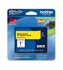 Brother - Nastro -  Nero/Giallo - TZE651 - 24mm x 8mt Brother - Nastro -  Nero/Giallo - TZE651 - 24mm x 8mt