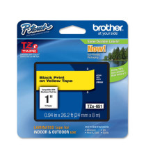 Brother - Nastro -  Nero/Giallo - TZE651 - 24mm x 8mt Brother - Nastro -  Nero/Giallo - TZE651 - 24mm x 8mt