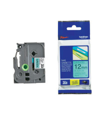 Brother - Nastro -  Nero/Verde - TZE731 - 12mm x 8mt