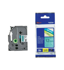 Brother - Nastro -  Nero/Verde - TZE731 - 12mm x 8mt