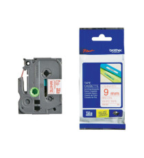 Brother - Nastro - Rosso/Bianco - TZE222 - 9mm x 8mt