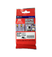 Brother - Nastro con adesivo resistente - Nero/Bianco - TZES231 - 12mm x 8mt Brother - Nastro con adesivo resistente - Nero/Bianco - TZES231 - 12mm x 8mt