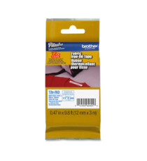 Brother - Nastro in tessuto stirabile - Blu/Bianco - TZEFA3 - 12mm x 3mt Brother - Nastro in tessuto stirabile - Blu/Bianco - TZEFA3 - 12mm x 3mt