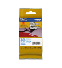 Brother - Nastro in tessuto stirabile - Blu/Bianco - TZEFA3 - 12mm x 3mt Brother - Nastro in tessuto stirabile - Blu/Bianco - TZEFA3 - 12mm x 3mt